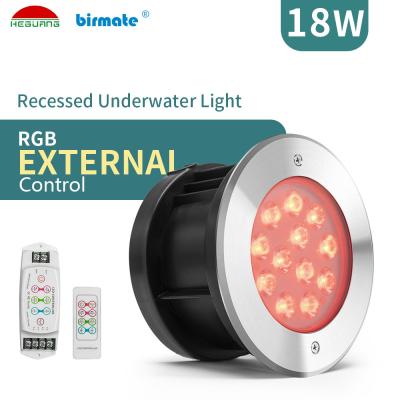 China de Inputip68 Kleur die van 18W DC24V Openlucht Geleide Onderwaterlichten veranderen Te koop