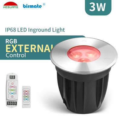 Κίνα IP68 3W DC24V νικέλινος ορείχαλκος EMC των RGB επίγειων οδηγήσεων ελαφρύς προς πώληση