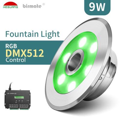 China SMD3535 RGB Waterdichte Geleide de Fontein Lichte 9W DC24V Input van DMX IP68 Te koop