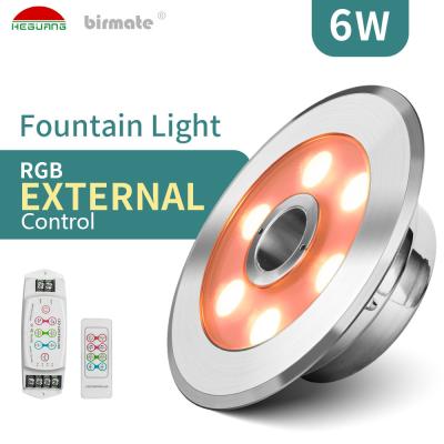 China SS316L DC24V leidde de Onderwater RGB Kleur 6W van Fonteinlichten Te koop