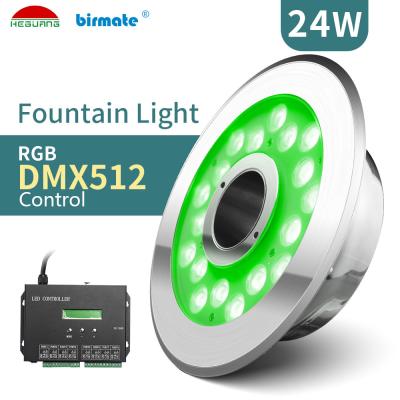 China SMD3535 RGB Geleide Fontein Lichte 50mm Pijp van DMX512 DC24V Te koop