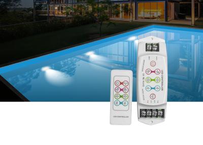 China Portable LED Pool Light Controller , 12V / 24V RGB Light Strip Controller for sale