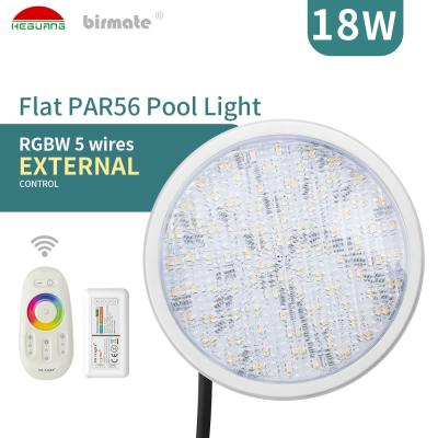 China Anti Uv Geleide de Pool Lichte Externe Controle RGBW 18W VDE van PC Par56 Te koop