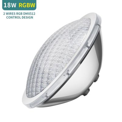 China Van de het Roestvrije staalpool van RGBW DMX 25W de Lichten IP68 Par56 130LM Te koop