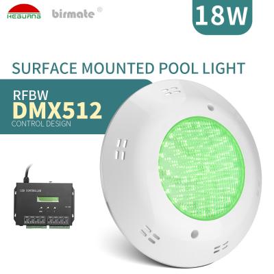 China SMD5050 RGBW LED Fiberglass Pool Lights 18W Color Changing Swimming Pool Lights for sale