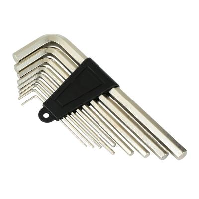 China 45# Steel Material Nickel Plated Key Set Hex Key High Quality Industrial Grade for sale