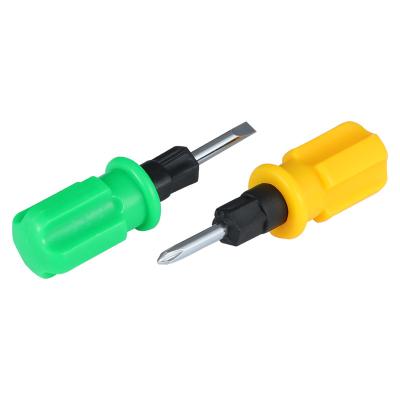 China Household Tool Green Mini Multi Short Phillips Stumpy Screwdriver for sale