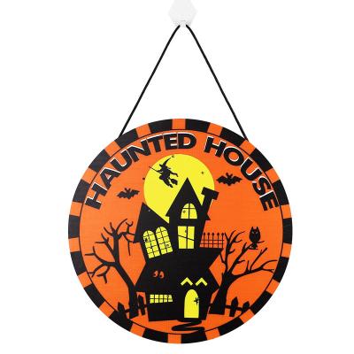 China Custom Shape LED Door Light Custom Shape LED Headstone Halloween Decoration Halloween Pumpkin Welcome Sign Wall Decoration Hanging Crafts for sale