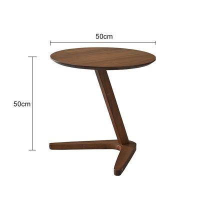 China Europe small tea table side table leisure tea table Nordic multifunctional creative round Malay imported solid wood tea label for sale