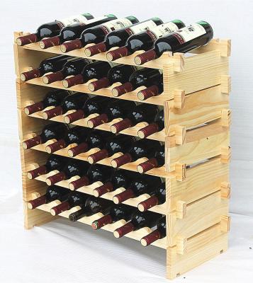 China Creative European Wooden Wine Rack Wine Cabinet Superimposed With Red Wine Rack for sale