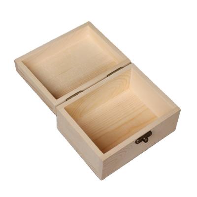 China Handmade Custom Sliding Wooden Jewelry Box With Buckle Folding Packaging Gift Box for sale