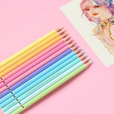 China Paint Macaron 12 Colors Oily Color Pencil Set Pastel Special Non-Toxic Kids Art Gift Set of Colors EN71-1/2/3 Brutfuner for sale