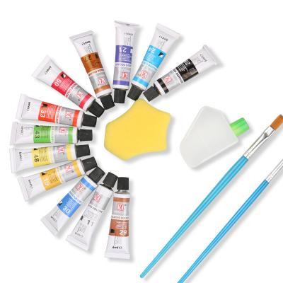 China Original China Factory Custom 12 Colors Watercolor For Kids Acrylic Paint 6mL Set for sale