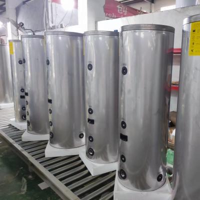 China Outdoor CE SS304/316/444 evi stainless heat 23 kw air to water heater pump outdoor heating 150L 200L 300L 500l buffer tank for sale