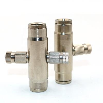 China 8mm Union Connector Fog Mist System Slip Lock Connector Mist Beak Connector Cooling System Mix Straight Quick Coupling for sale