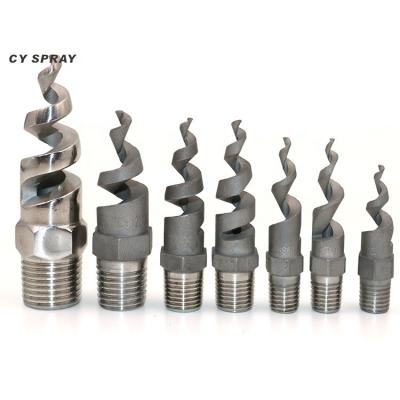 China Gas Cooling 3/4 Metal Dust Collector Spiral Nozzle Customized Solid Nozzle Solid Spiral Cone Spray Nozzle Gas Exhaust Nozzle Cone Spray Nozzle Nozzle for sale