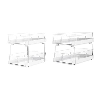 China Sustainable Kitchen 2022 Multi Function Condiment Bottle Transparent Storage Racks for sale