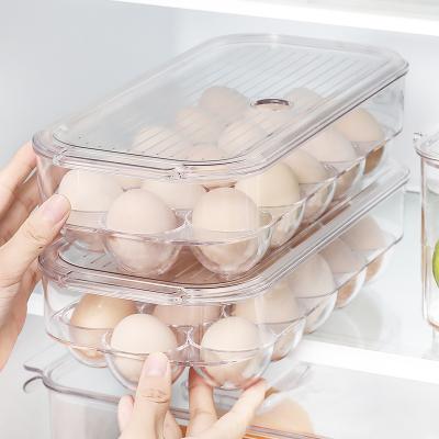 China Freshness Preservation Tending Products Food Grade Refrigerator Egg Storage Box Drawer Holder Container Crate Box for sale