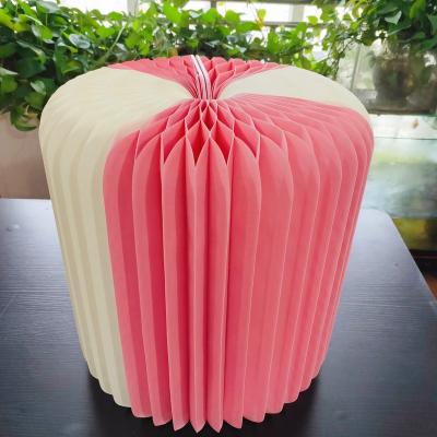 China Foldable Fashion Stool Portable Folding Paper Shoes Changing Small Round Foldable Stool Stool for sale