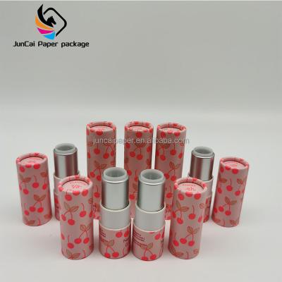 China Eco Friendly Recycled Materials Custom Design Lipstick Container Twist Up Paper Tube For 3g/5g Matte Lipstick for sale