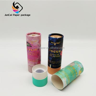 China Biodegradable Customized Kraft Paper Packaging Boxes Perfume Bottle Paper Tubes for sale