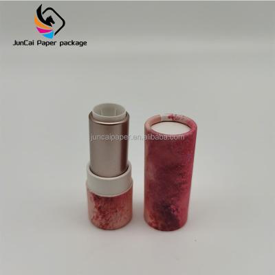 China Eco Friendly Recycled Materials Lipstick Tubes Screw On Tube Paper Packaging For Lipstick for sale