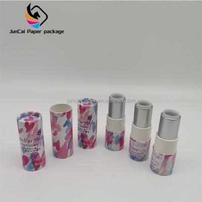 China Free Sample Materials Recycled Cylinder 3oz Lipstick Biodegradable Paper Twist 3oz Glitter Up Tube for sale