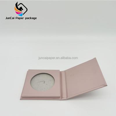 China Recyclable Luxury Cosmetic Packaging Customize Logo Gold Foil Design Eyeshadow Palette Box for sale