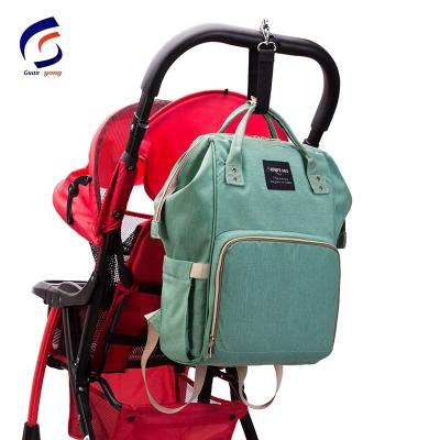 China Backpack Multiple Pockets Fashion Large Capacity Milk Mummy Bag Outdoor Baby Diaper Backpack Baby Stroller Bag For Women for sale