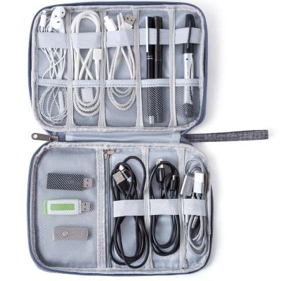 China BSCI Factory BSCI USB Cable Organizer Multi Function Waterproof Portable Viable Packing Phone Digital Memory Filling Bag for sale