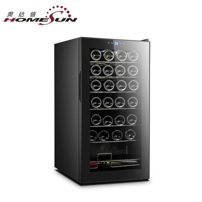 China Compressor Cellar Winefridge Wine Fridge Build In 28 Bottle Wine Fridge With Lock for sale