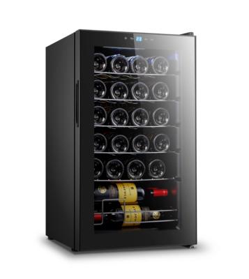 China JC-70 touch screen boteles compressor wine cooler 24 70 liters hot sale thermoelectric fridge for hotel with approx CE/SASO for sale