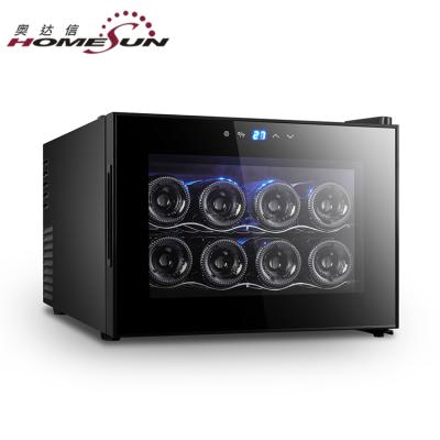 China BCW-23 Touch Screen 8 Bottles Thermoelectric Wine Cooler for sale