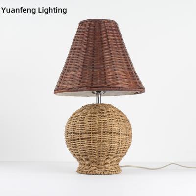 China 2020 new design antique handcraft lampshade for table lamp natural rattan lampshade for sale