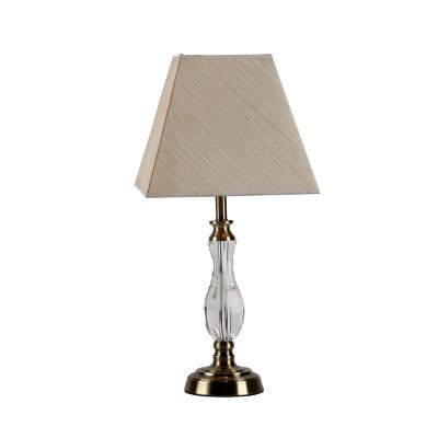 China Luxury Crystal Modern Premium Table Lamps With Paper Shade Bedside Lamp Reading, Bedroom Desk Lamp Led Table for sale