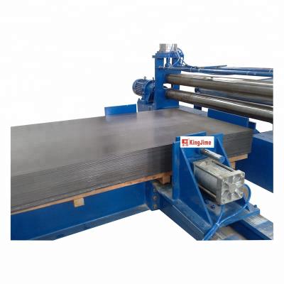 China thick coil cut to line aluminum decoiler decoiler machine cutter length double line KJH25-20X2100 for sale