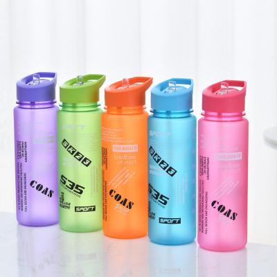 China BPA Free Sustainable Custom Colored Plastic Sports Water Bottle for sale