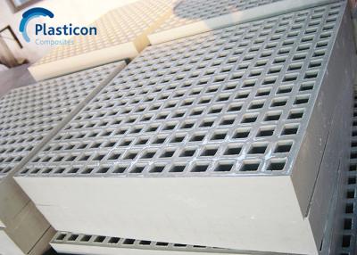 China Glass Fiber FRP Grating 2000mm Length Fiberglass Grate Panels for sale