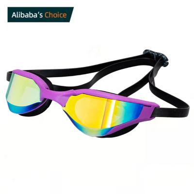 China Hydrodynamic Design SBL Smart Design Wide View Anti Fog Swimming Goggles for sale