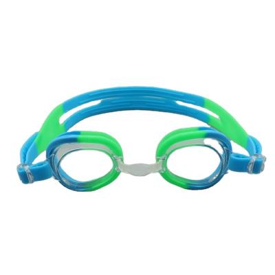 China Factory price anti-fog cheap silicone kids swimming swim glass goggles for sale