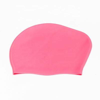 China Factory Wholesale Durable and Superior Lady Girls Long Hair Comfort SBL Silicone Swimming Cap for sale