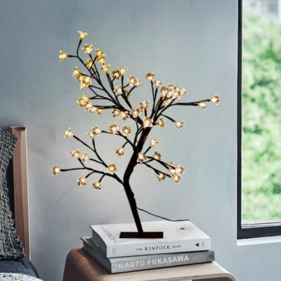 China Wholesale Battery Operated Cherry Blossom Tree Light Table Lamps Tree Light Home Decoration for sale