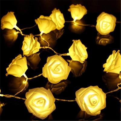 China String Lights Holiday Wedding Solar Christmas Lights Battery Operated Fairy LED USB Rose String Lights for sale