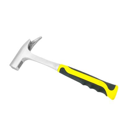 China Claw Hammer Hot Selling Yellow Black Plastic All Steel Handle Fiberglass Roofing Hammer for sale