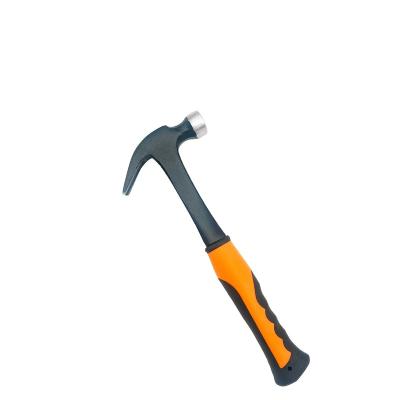 China Claw Hammer Professional DIY Tool American Style Nail Puller Wooden Claw Hammer with Steel Pipe/Plastic Handle for sale