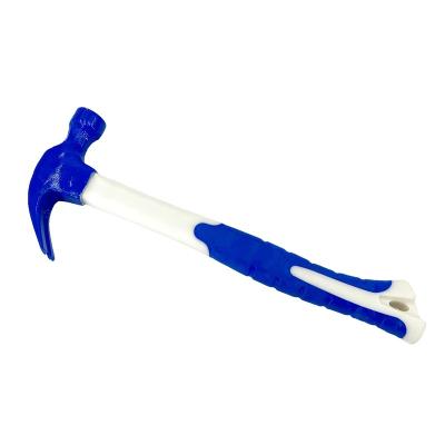 China High Carbon Steel Claw Hammer Woodworking Hammer with Plastic Fiberglass Handle Claw Hammer Carbon Steel Hammer for sale