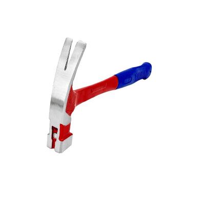 China Claw Hammer All Steel Claw Hammer With ALL Head Steel Red Surface Plastic Drop Mirror HRC Handle Claw Hammer Multi Material Tool for sale