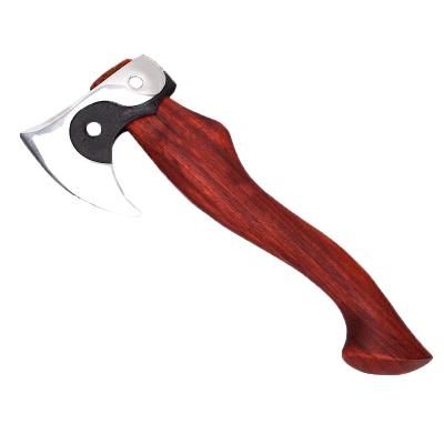 China Viking Ax 45 High Carbon Steel Survival Outdoor Spell 10 With Etching On Blade Outdoor Tactical Ax Handle Hatchet OEM/ODM Wood Wholesale for sale