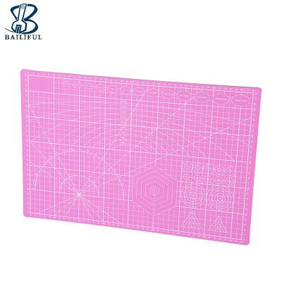 China High Quality A3 Cutting Mat Grid Lines PVC Leather Self-Healing Leather Cutting Mat Tools for sale