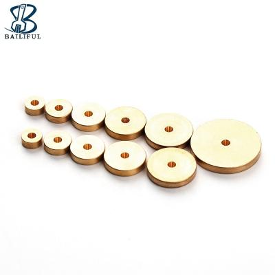 China Durable 12pcs/set DIY Leather Craft Tools Brass Circular Gauge Setting Gauge Marking Tool for sale